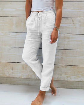 Comfortable linen pants for women