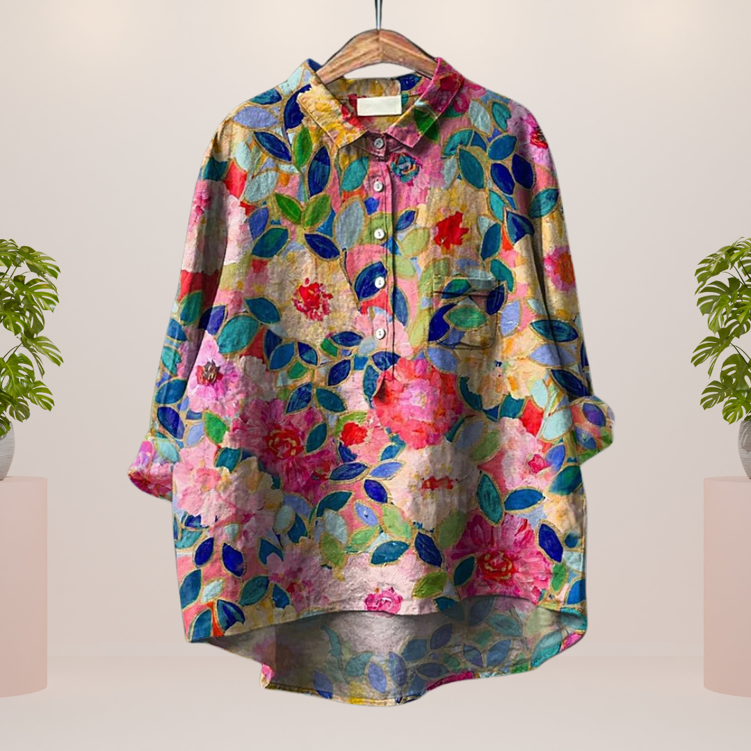 Ivyshape | Exclusive women's shirt with art print
