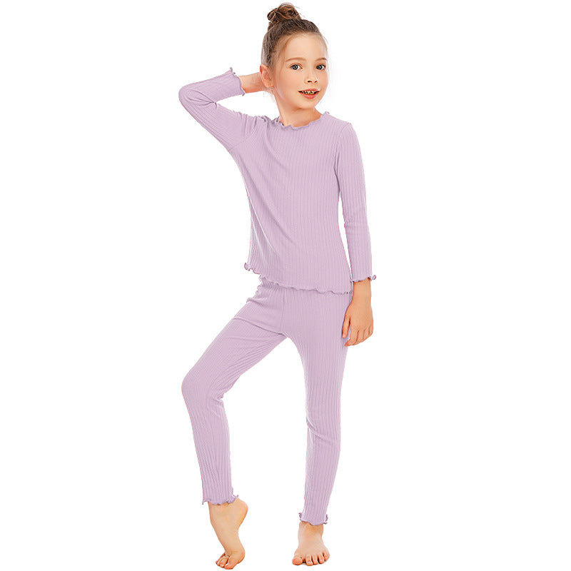 Women’s pajama set with charming ruffles Ivyshape
