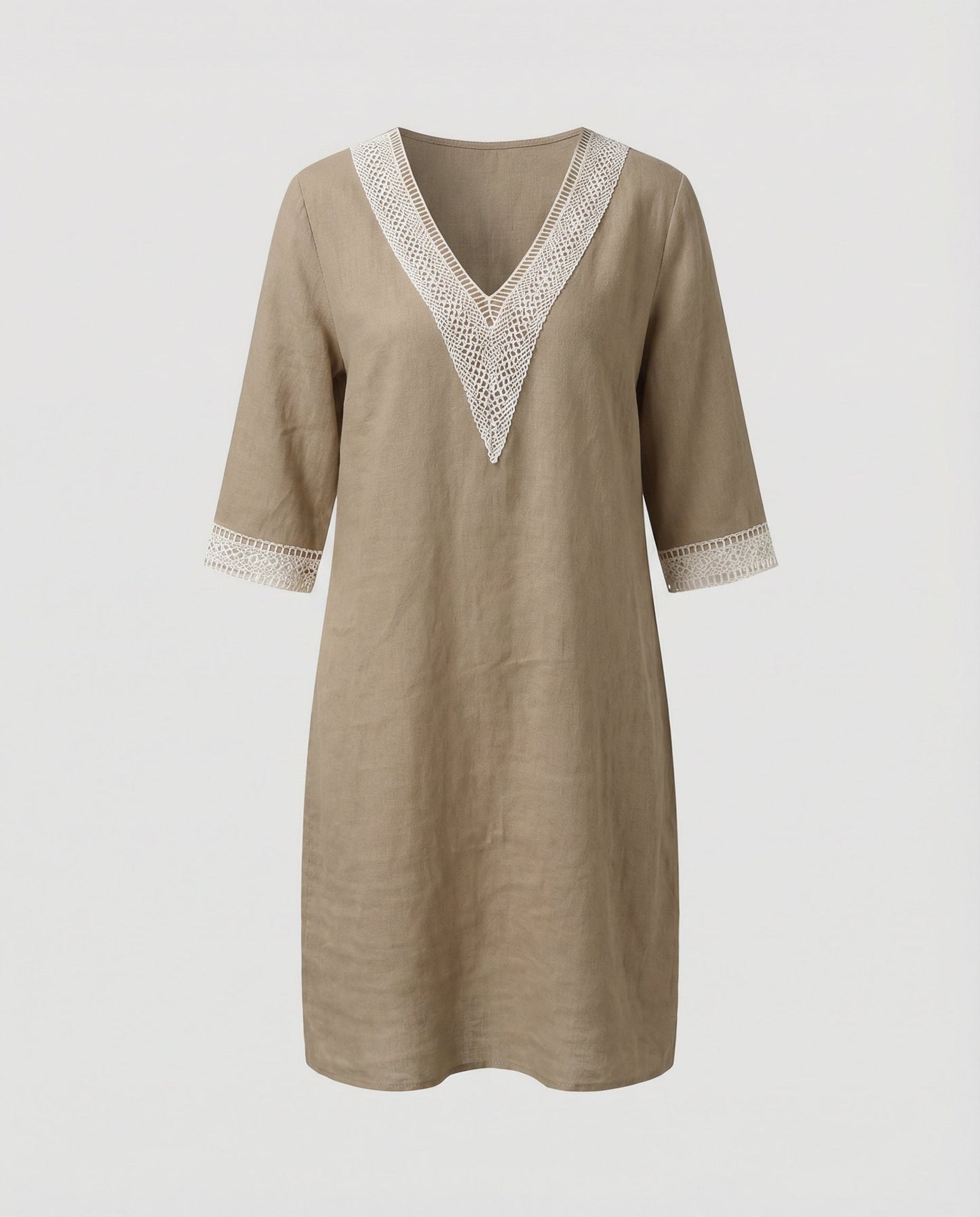 casual cotton dress with lightweight construction and relaxed silhouett