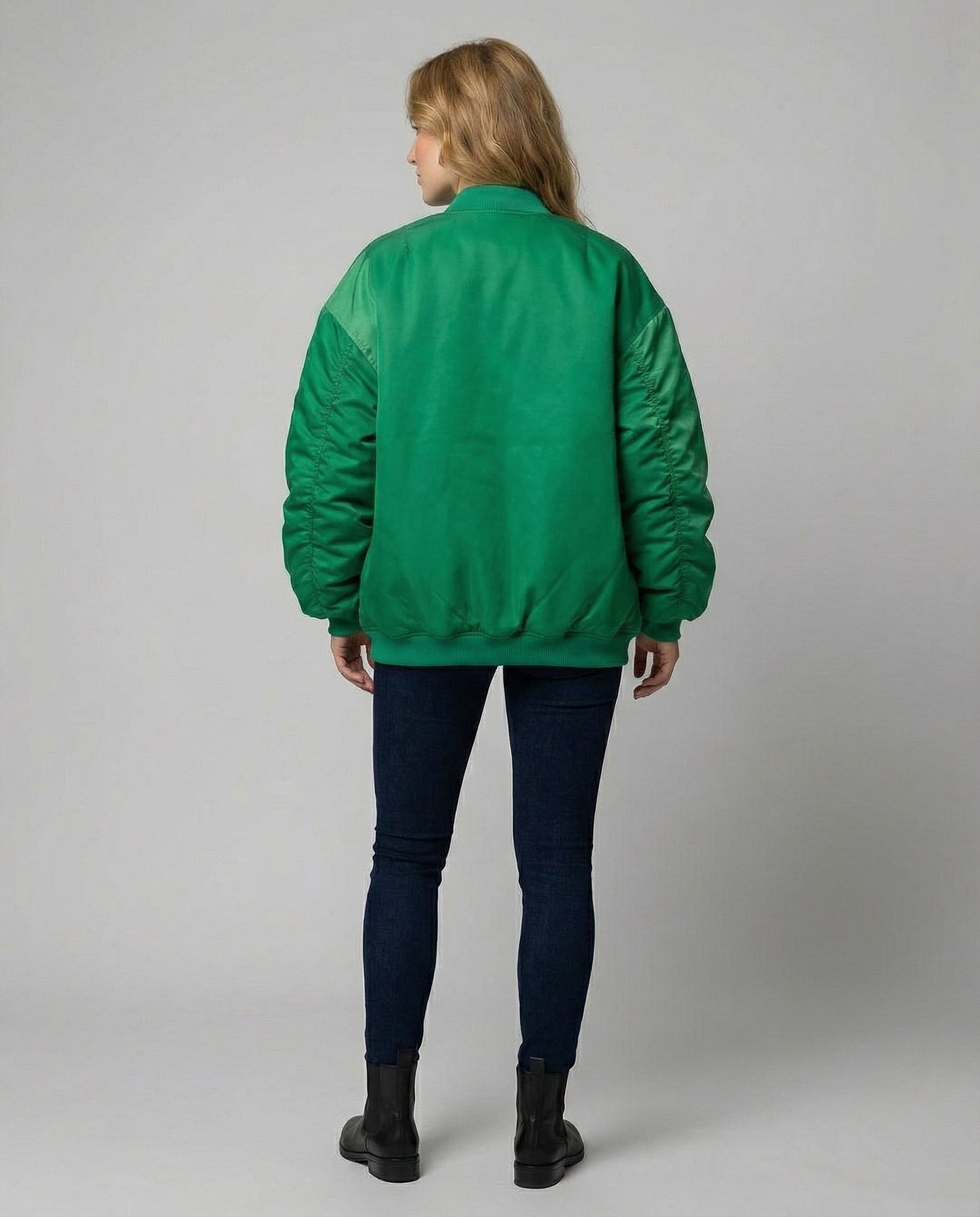 oversized bomber jacket with relaxed streetwear fit