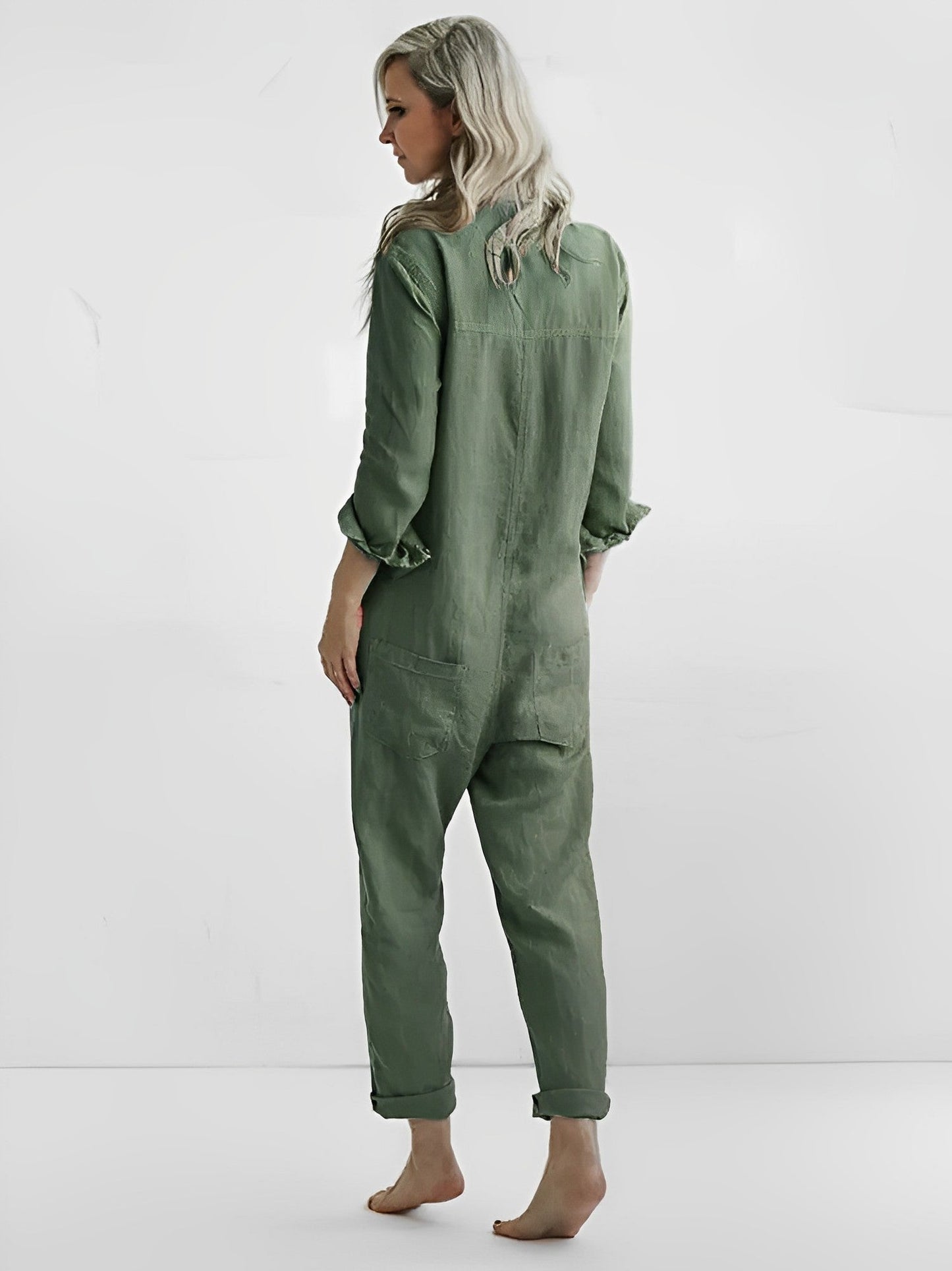 Ivyshape | Emerald Green Elegance Jumpsuit