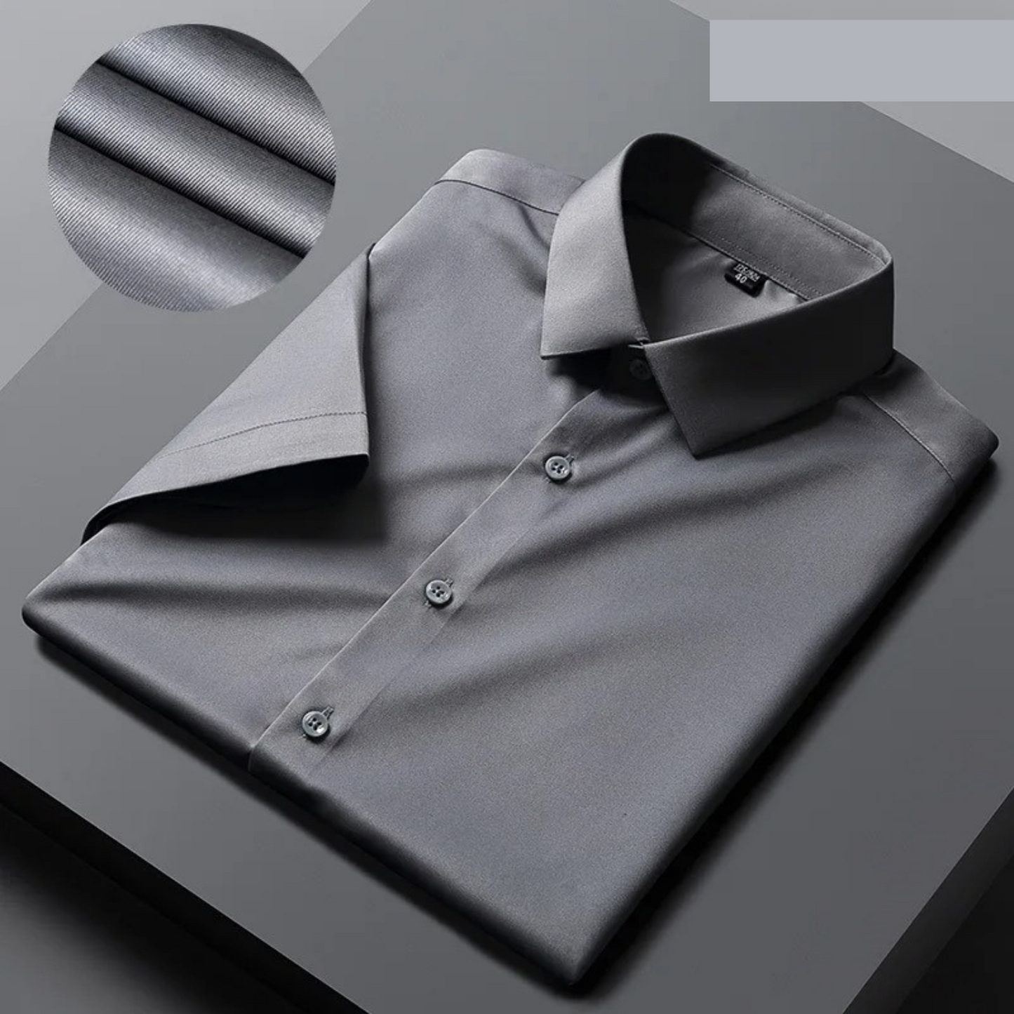 IvyShape Business Style wrinkle-free short sleeve shirt