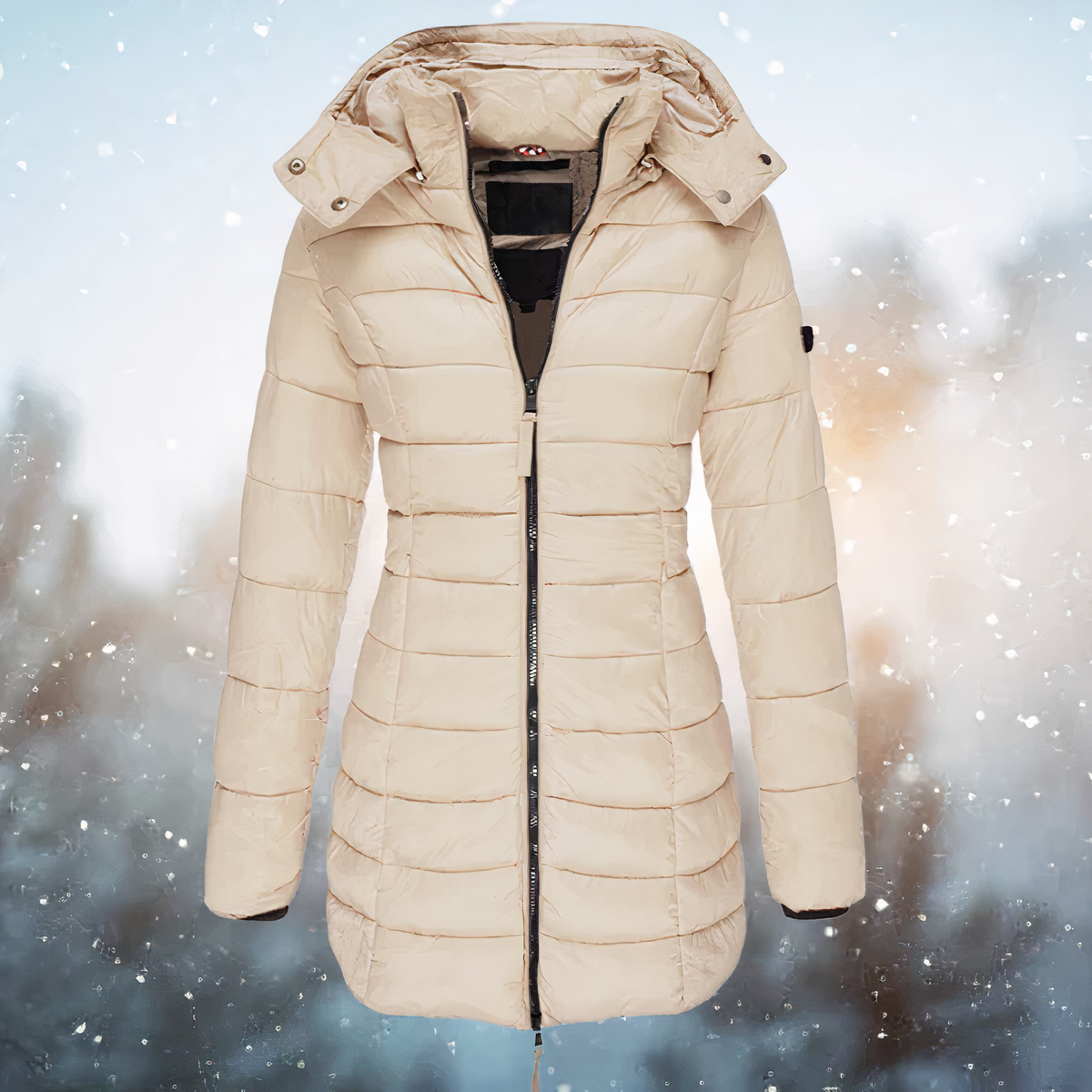 Ivyshape | Tailored Winter Puffer Coat for Women