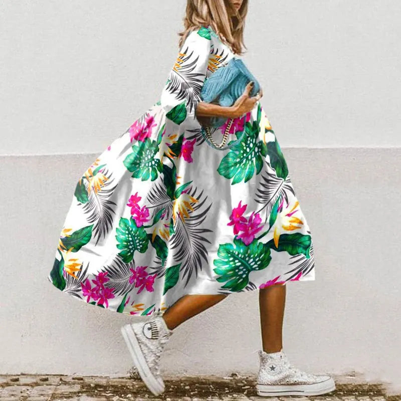 Ivyshape | Flower dress for summer