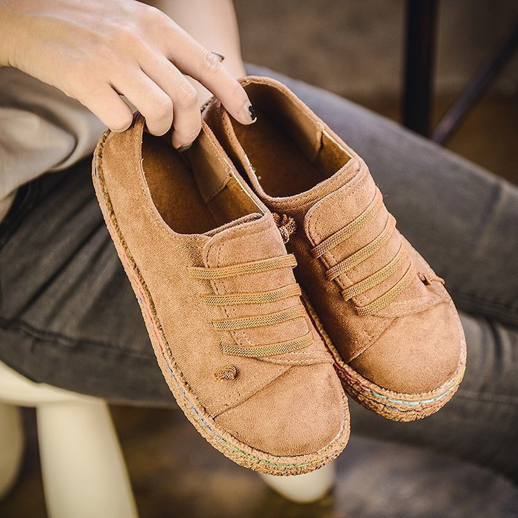 Ladies casual shoes with non-slip sole and elastic bands Ivyshape