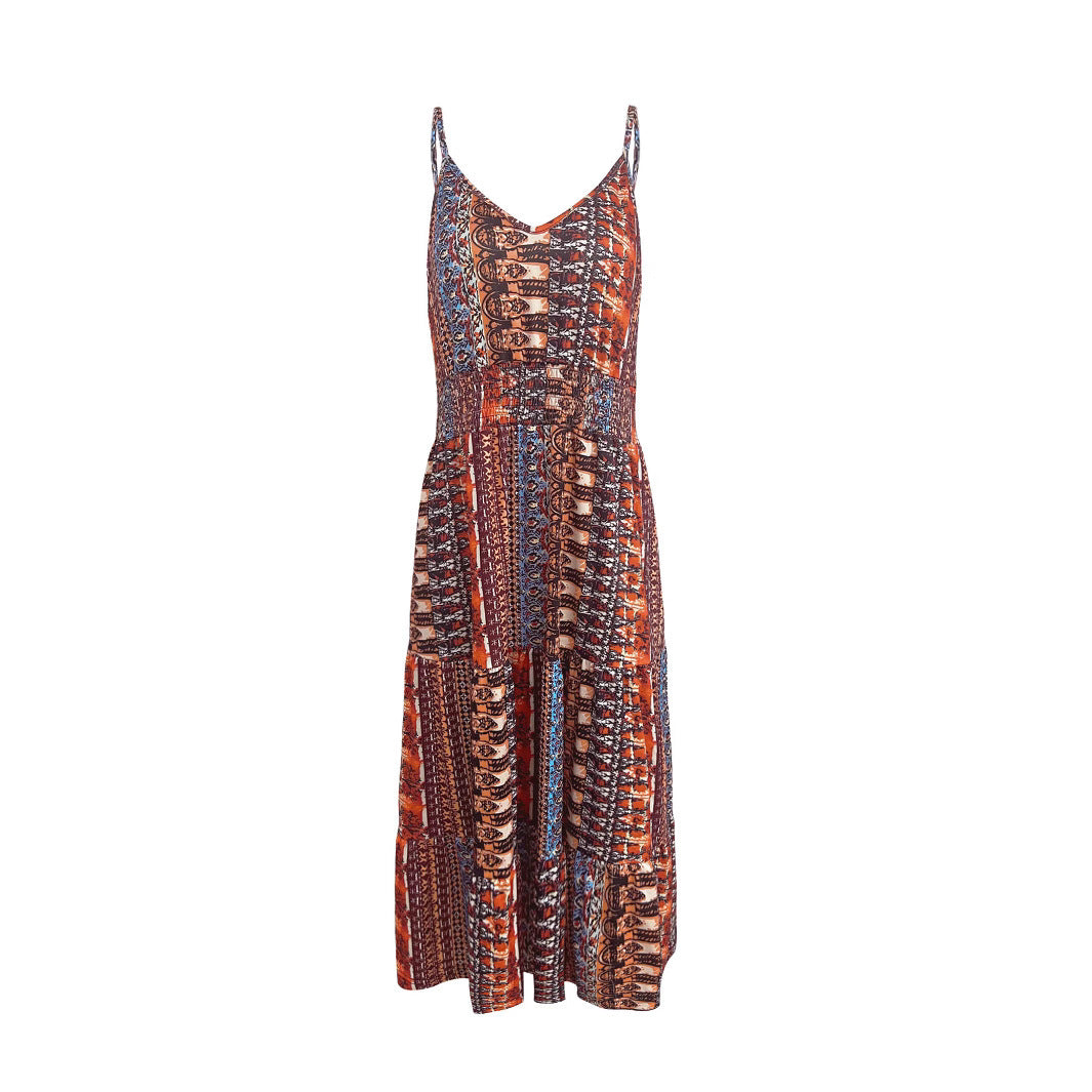 Boho style maxi dress for women Ivyshape