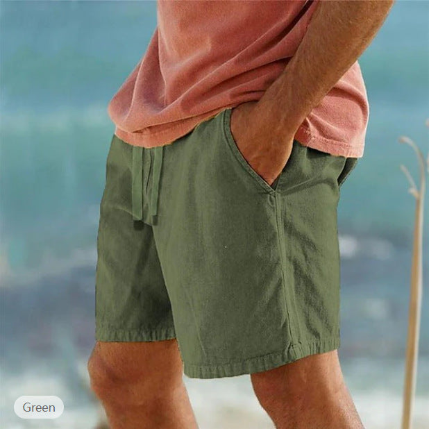 Men's practical swimming shorts with elastic waistband and side pockets Ivyshape