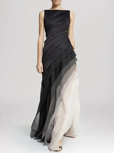 Ivyshape | Elegant Multilayer Ombre Dress