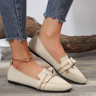Ladies Elegant Mules with Stylish Bow Application Ivyshape