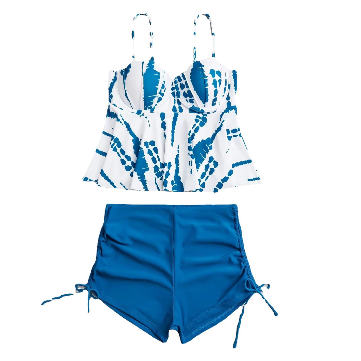 Ladies Tankini set with stylish top and high shorts Ivyshape