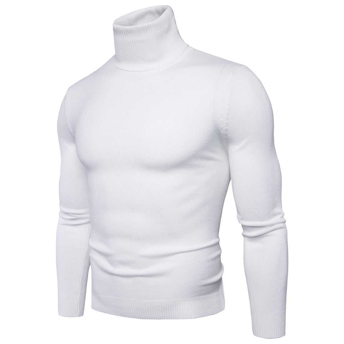 Men's turtleneck sweater made of fine merino wool Ivyshape