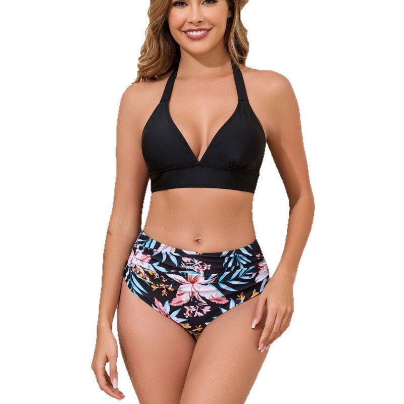 Women's bikini set with adjustable triangle top and high-cut briefs Ivyshape