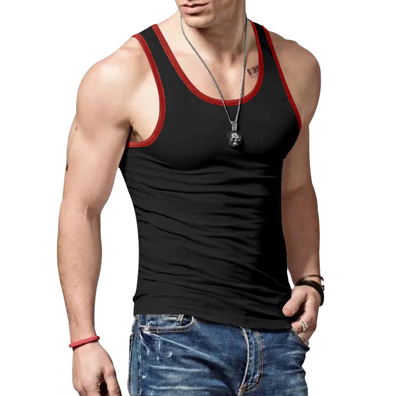 Men's Athletic Sleeveless Tank Top made of Breathable Material Ivyshape