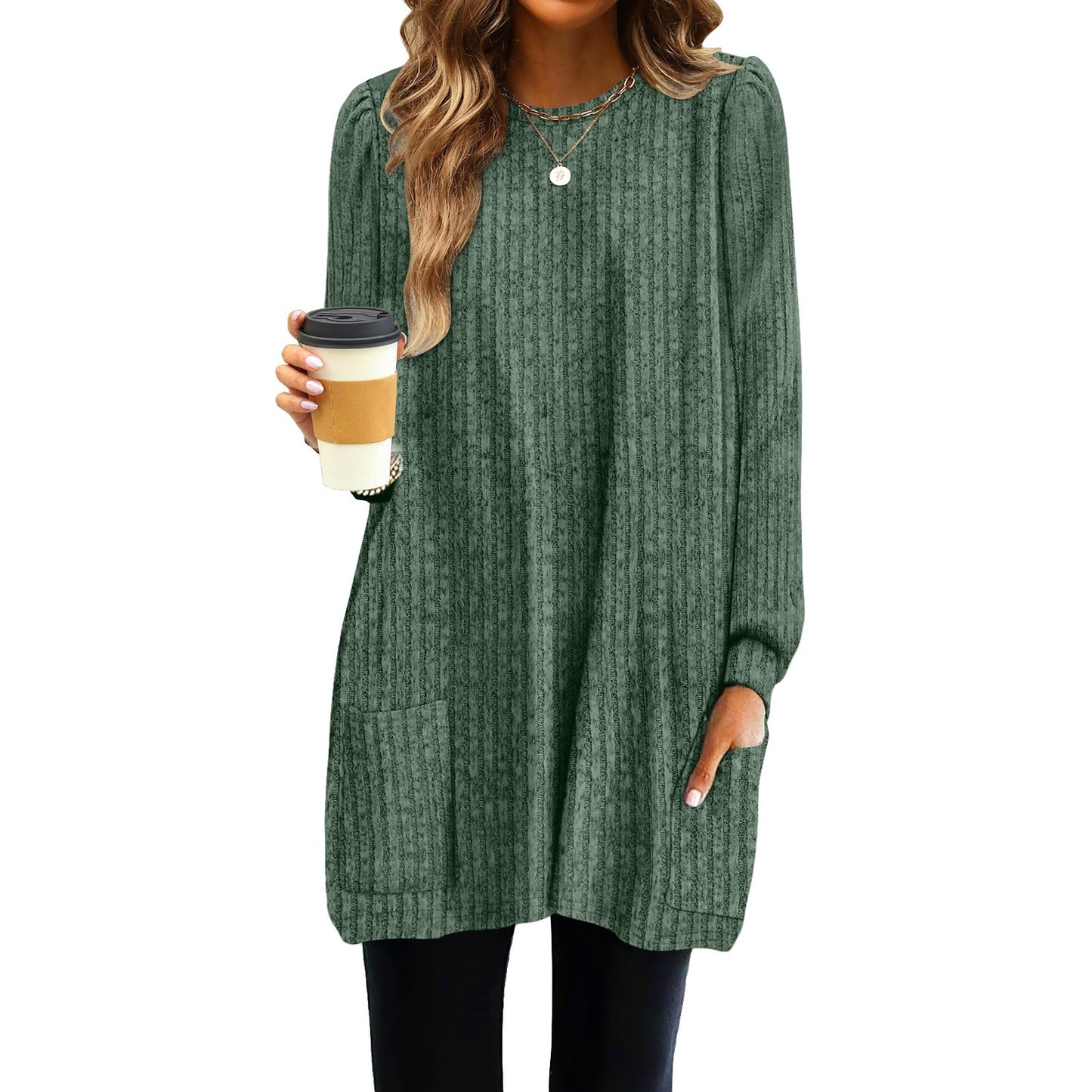 Women's Long Sleeve Dress Ivyshape