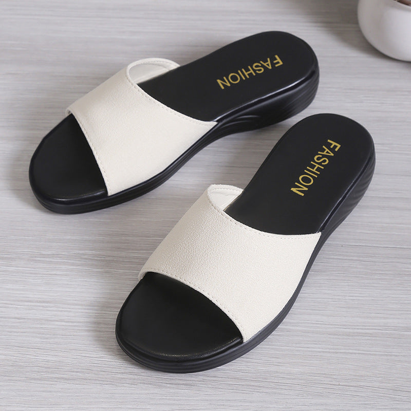 Women's comfortable slippers made of breathable textile upper with anatomical footbed Ivyshape