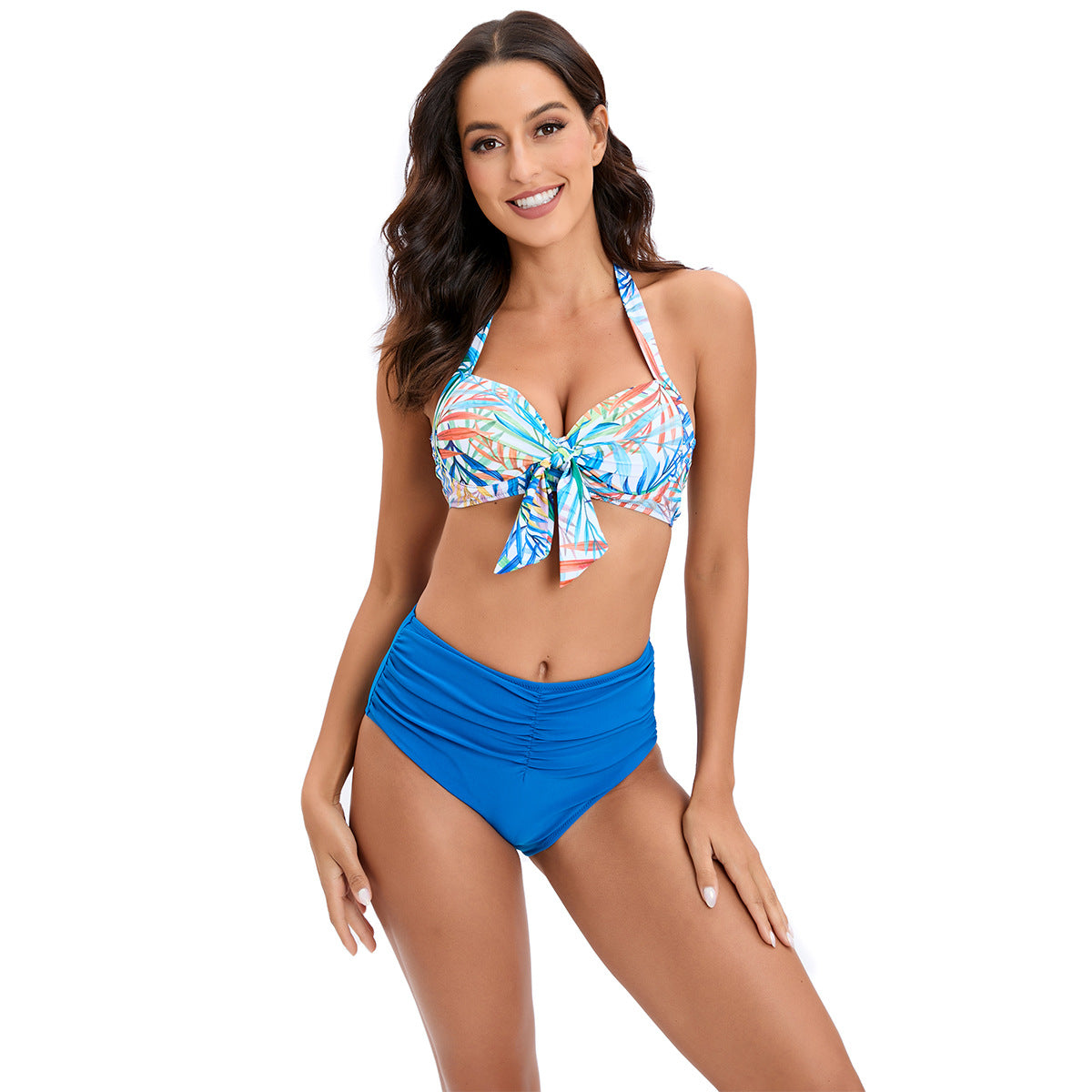 Ladies bikini set with sophisticated ruffle details and removable padding Ivyshape