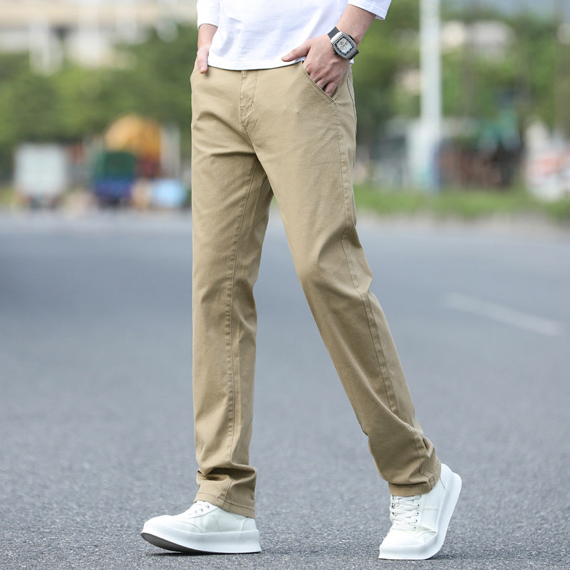 Men's chinos with a slim fit and elastic waistband Ivyshape