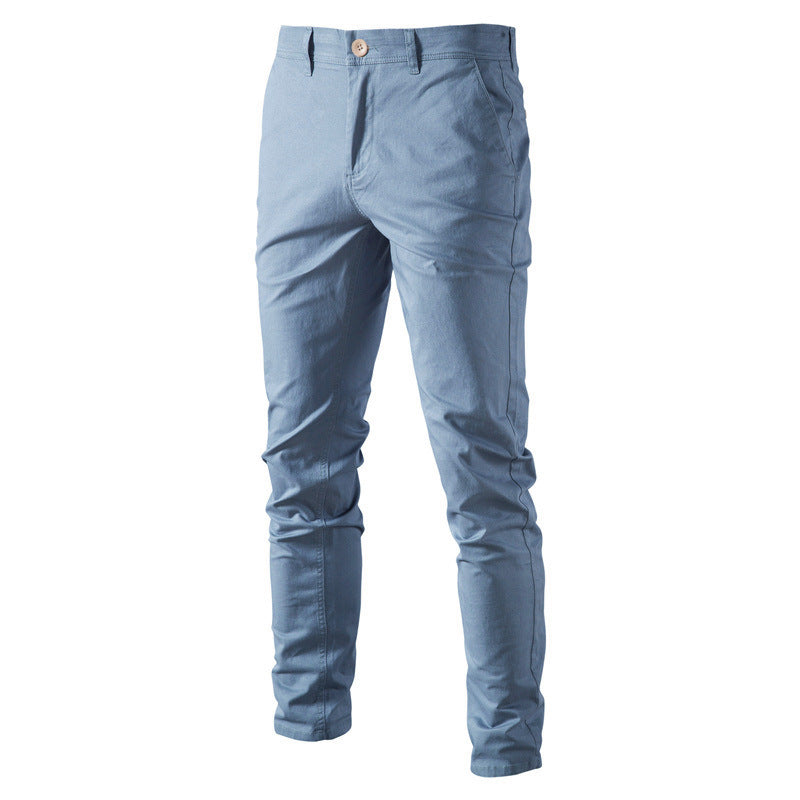 Men's chino pants with a slim fit and elastic waistband Ivyshape