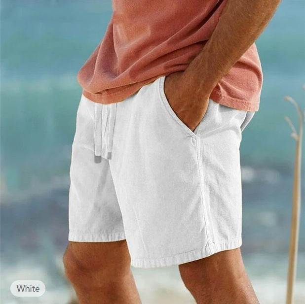 Men's practical swimming shorts with elastic waistband and side pockets Ivyshape
