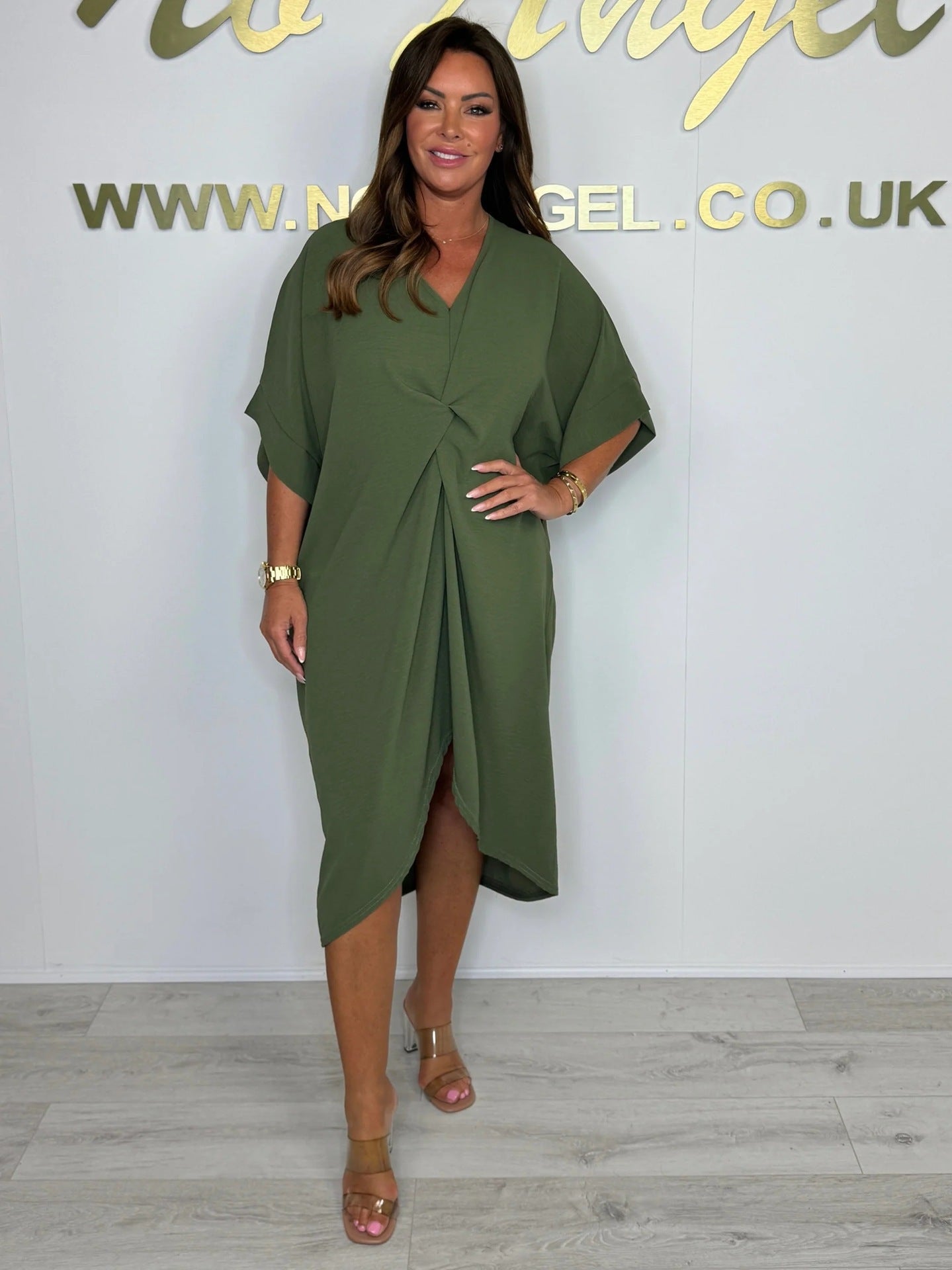 Women's Kaftan Dress with Modern Wrap Design Ivyshape