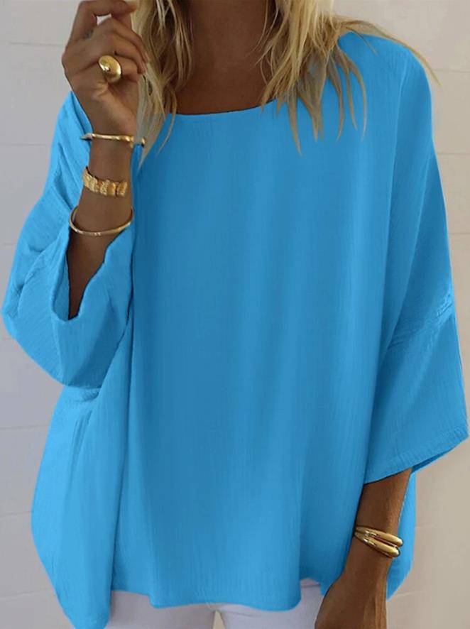 Women Light Batwing Blouse Ivyshape