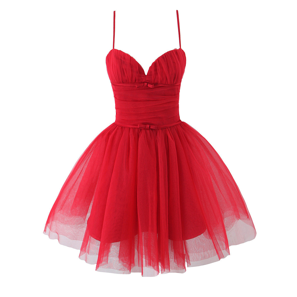 Ladies Tulle Ball Dress with Lace Top Ivyshape