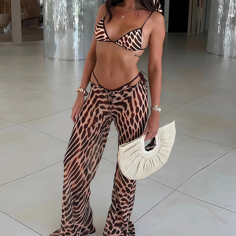 Women's swimwear with animal print Ivyshape
