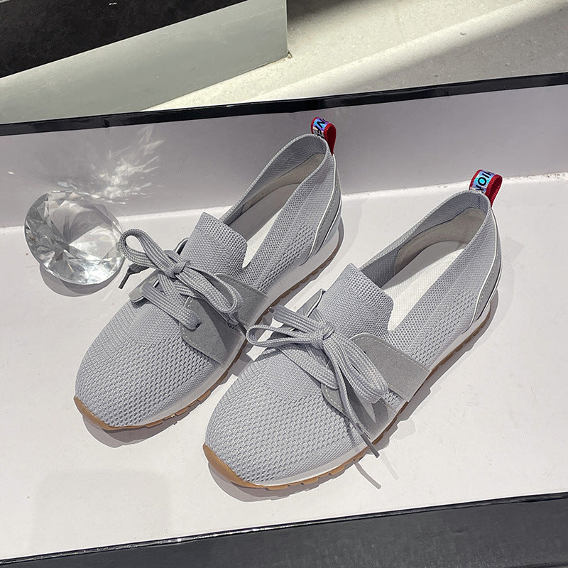 Ladies sporty mesh sneakers with breathable upper material Ivyshape