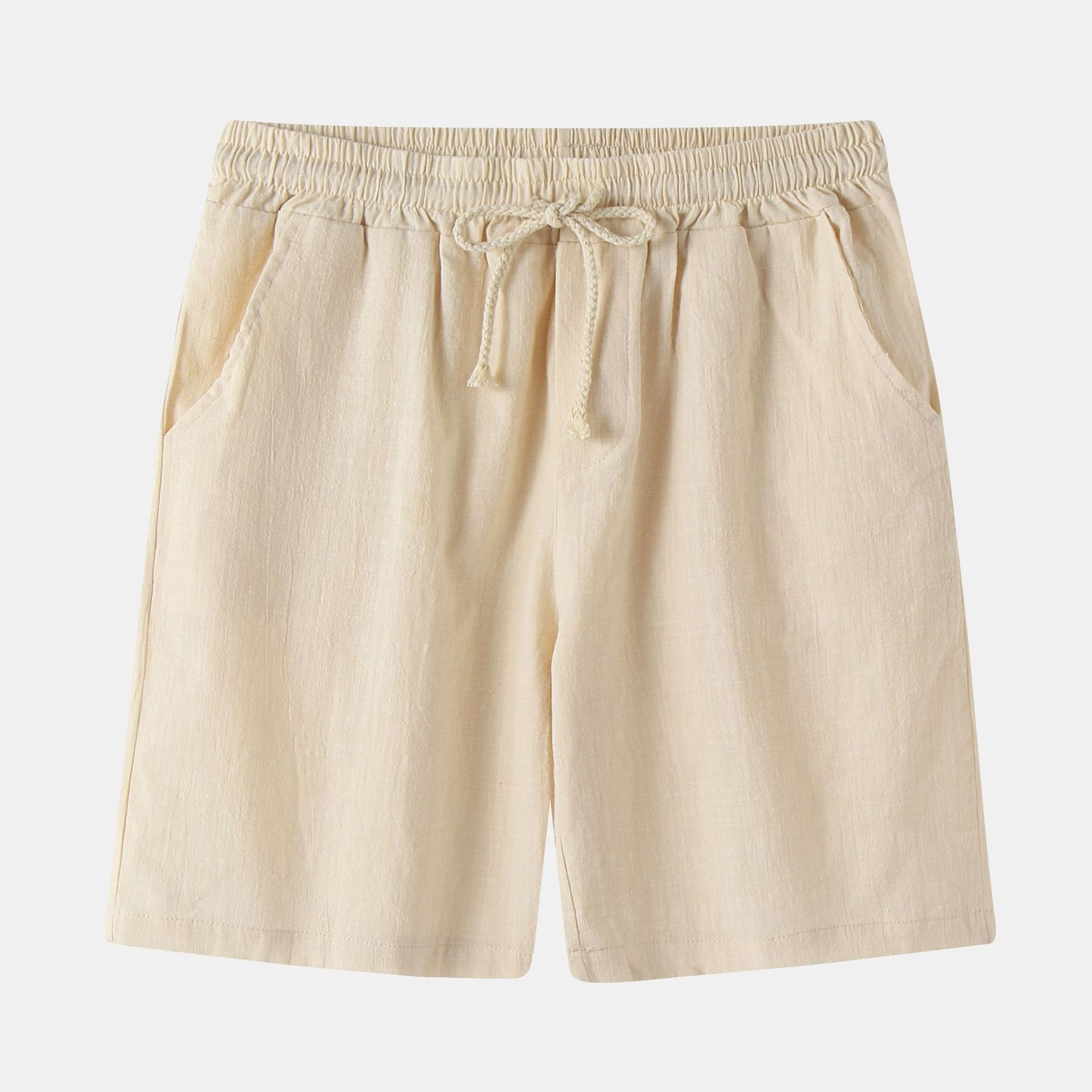 Men's fabric shorts with elastic waistband and side pockets Ivyshape