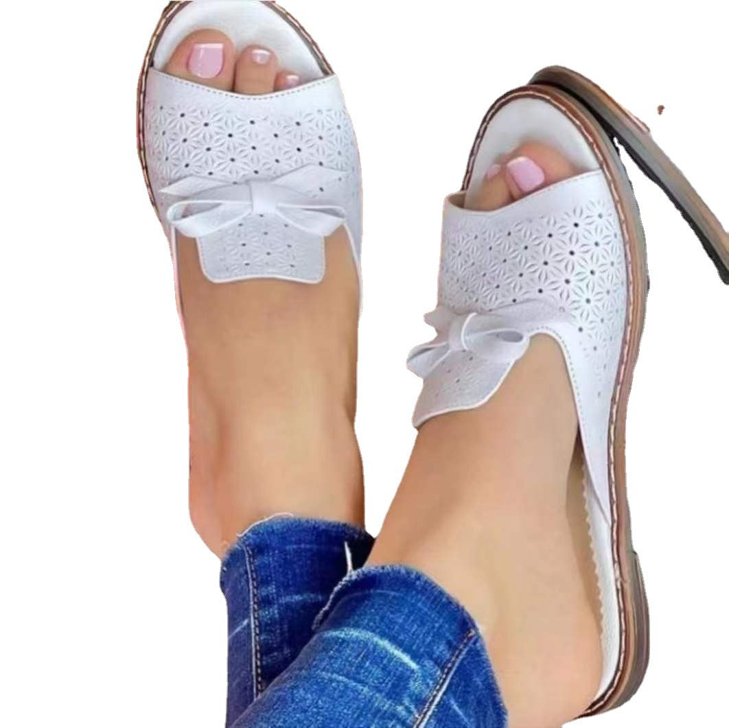 Women’s leisure slippers with floral pattern and comfortable footbed Ivyshape