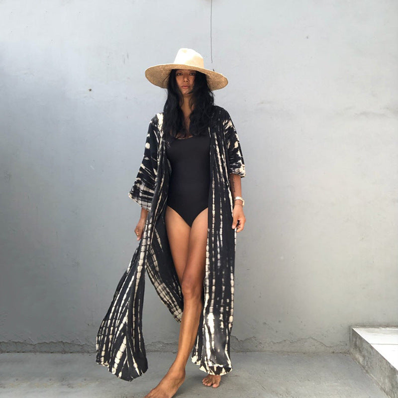Women's Beach Kaftan with Hood and Airy Fit Ivyshape