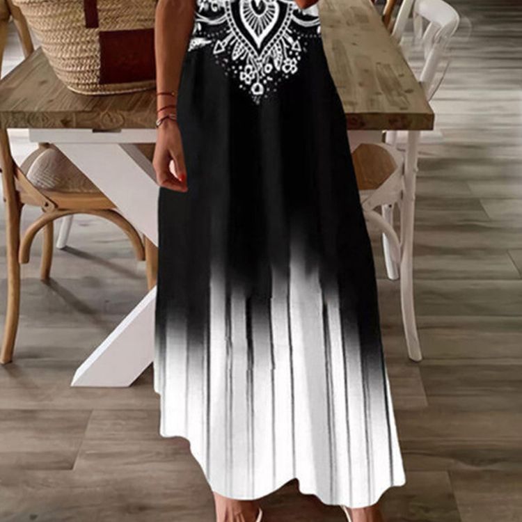 Women's Maxi Dress with Elegant Lace Decoration Ivyshape