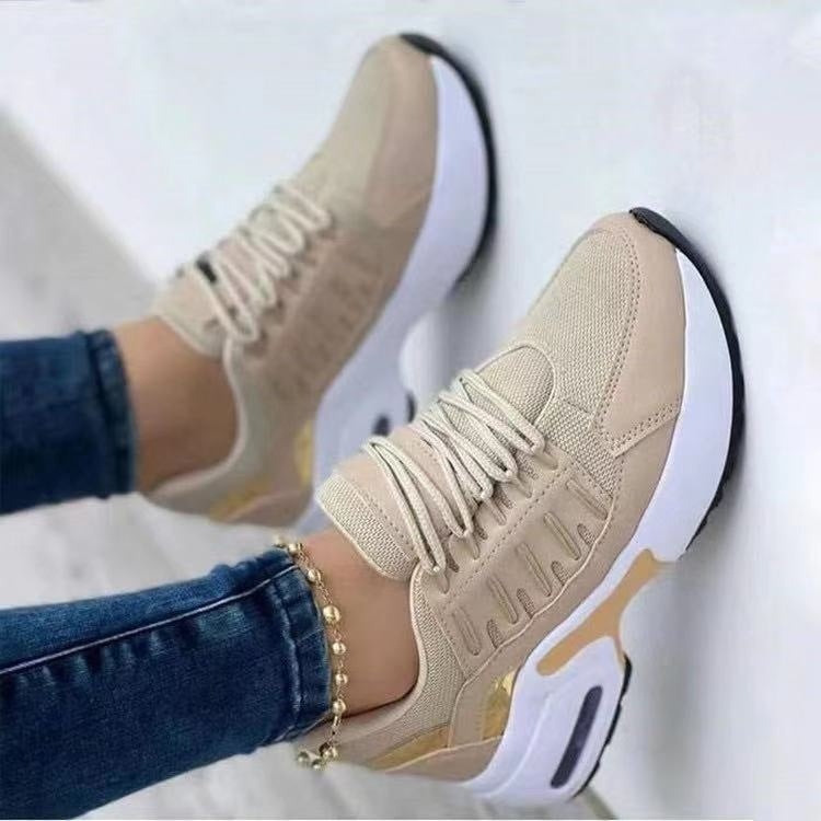 Women's Sporty Air Max Sneakers with Breathable Surface Structure Ivyshape