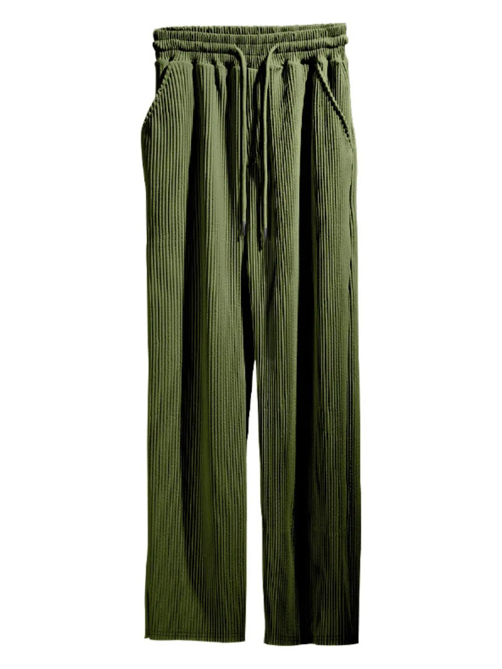 Women's Relaxed Fit Pleated Wide Trousers Ivyshape