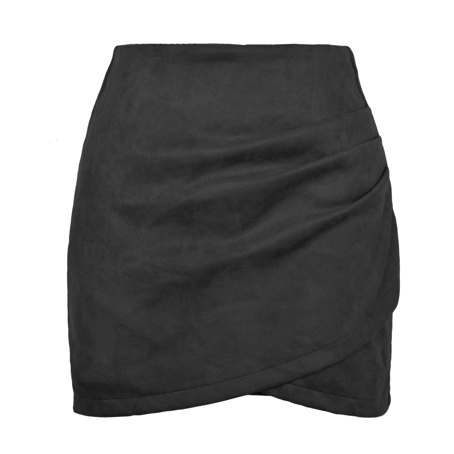 Women's High-Waist Wrap Skirt made of velvety microfiber Ivyshape