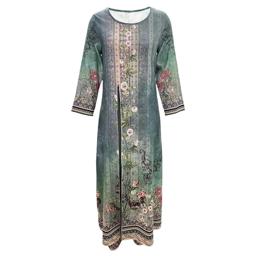 Women elegant short suit outfit with floral design and transparent jacket Ivyshape