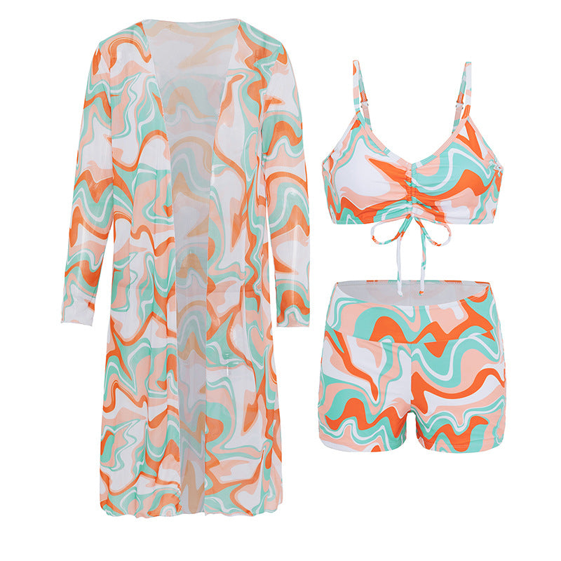 Women's Swimwear Set with Elegant Kimono Ivyshape