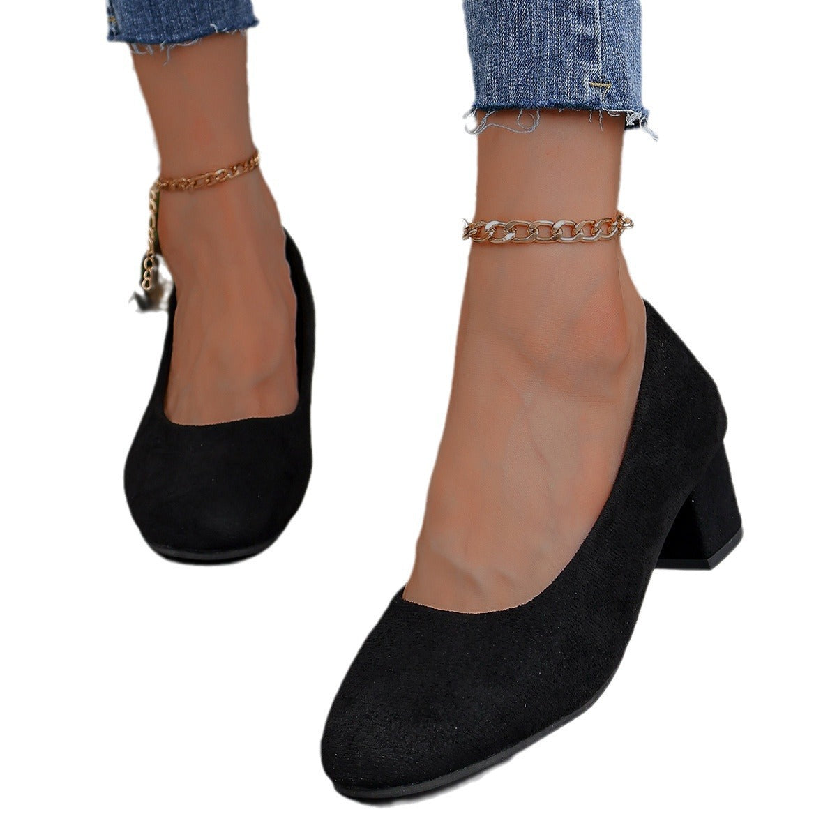 Ladies Elegant Pumps with comfortable insole and stable heel height Ivyshape