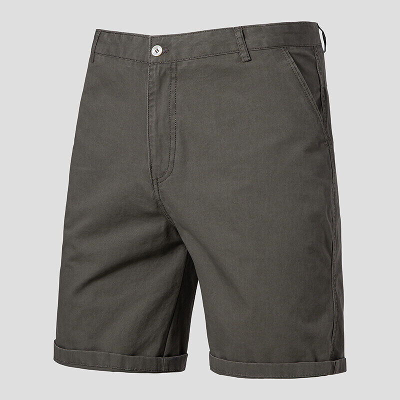 Men's casual shorts made of high-quality cotton blend with practical pockets Ivyshape