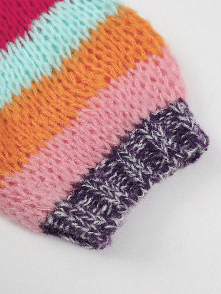 Striped open cardigan