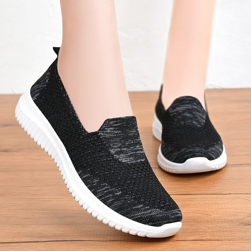 Women Slip-On Sport Sneaker with breathable upper material and slip-resistant sole Ivyshape
