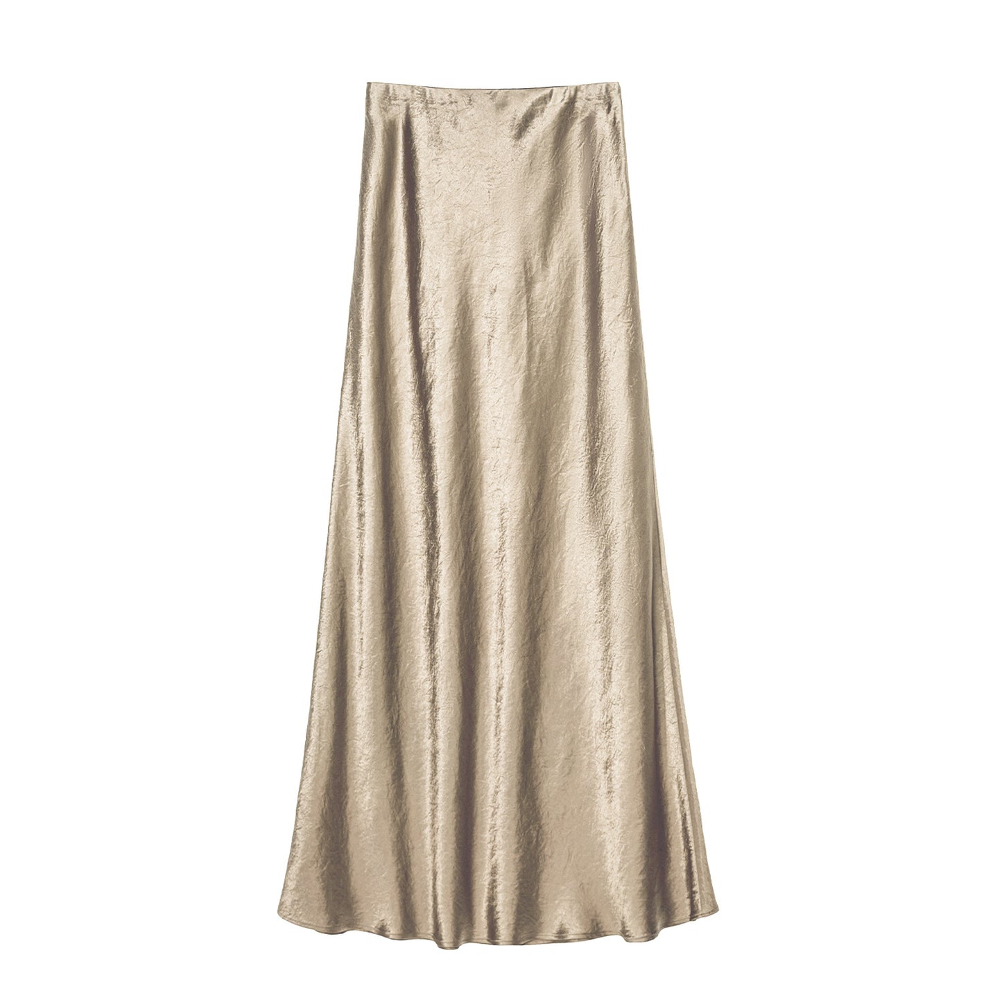 Women Elegant Maxi Skirt made of satinized viscose Ivyshape