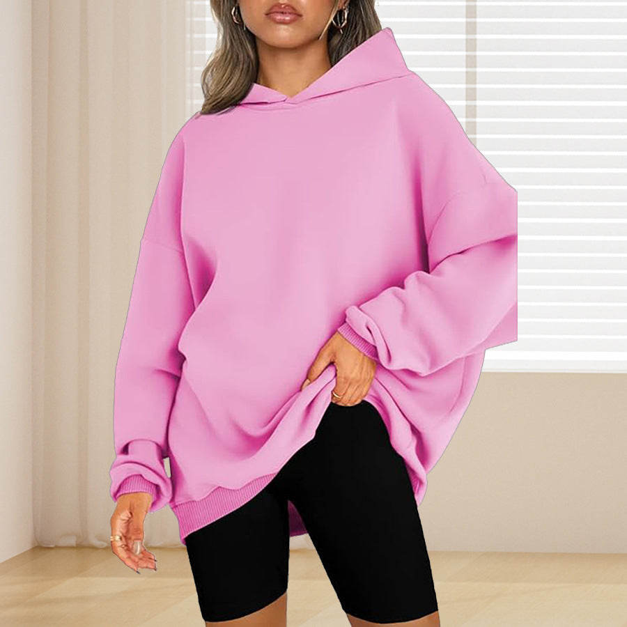 Women's Oversized Hoodie with Drop Shoulders Ivyshape