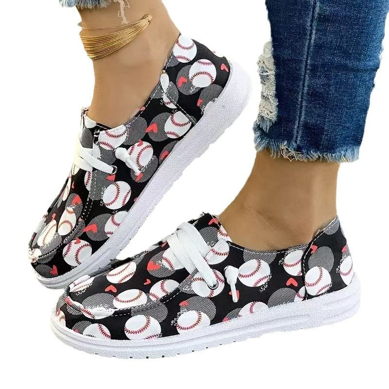 Women's sneaker with football motif Ivyshape
