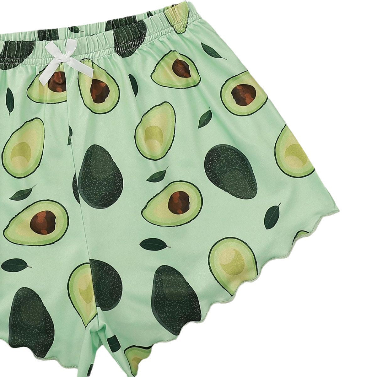 Women's Leisure Loungewear Set with Avocado Motif Ivyshape
