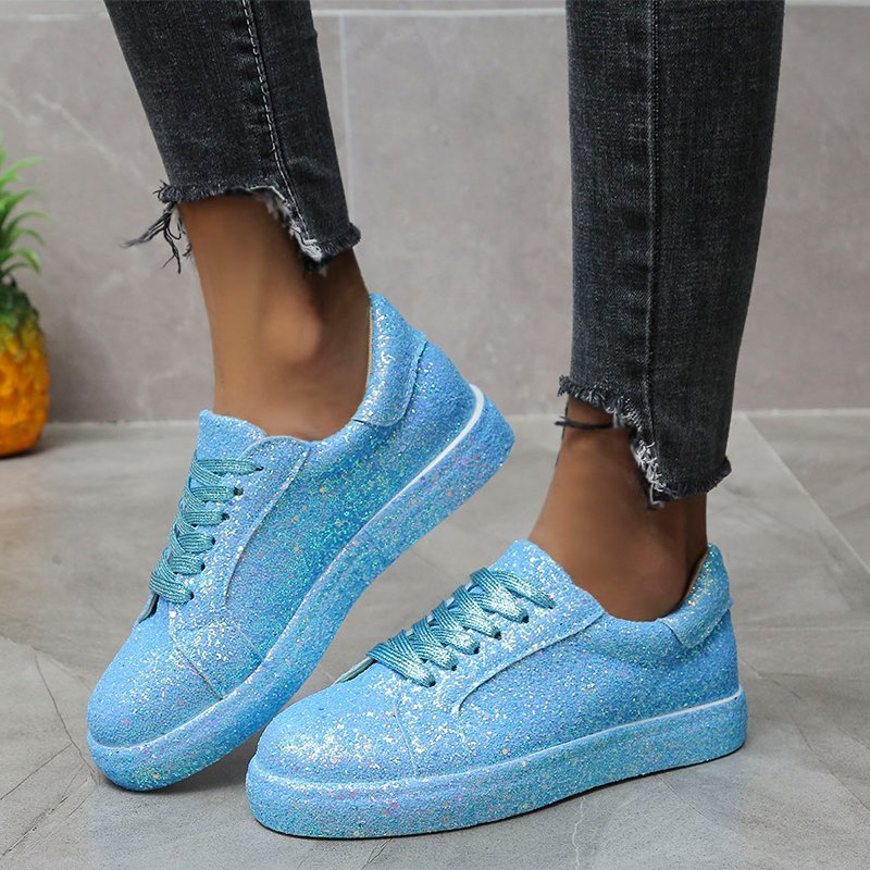 Ladies Glittering Casual Shoes Ivyshape