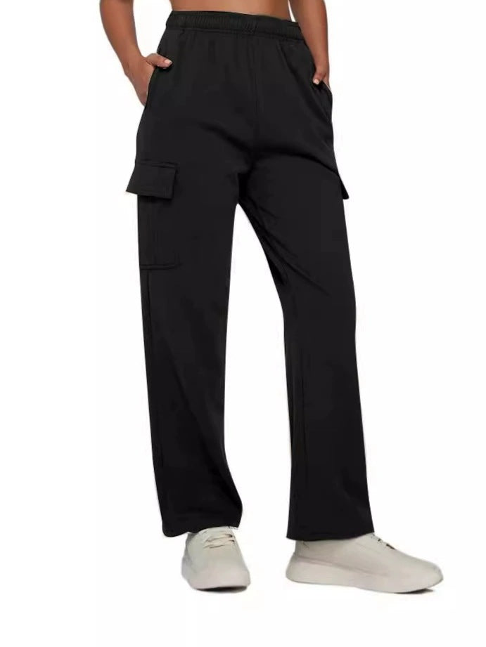 Women Cargo Pants with Wide Leg and Practical Side Pockets Ivyshape