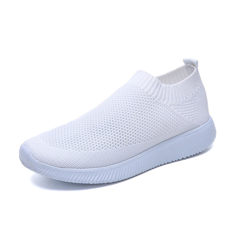 Women's Breathable Slip-On Sports Shoes with Elastic Upper Ivyshape