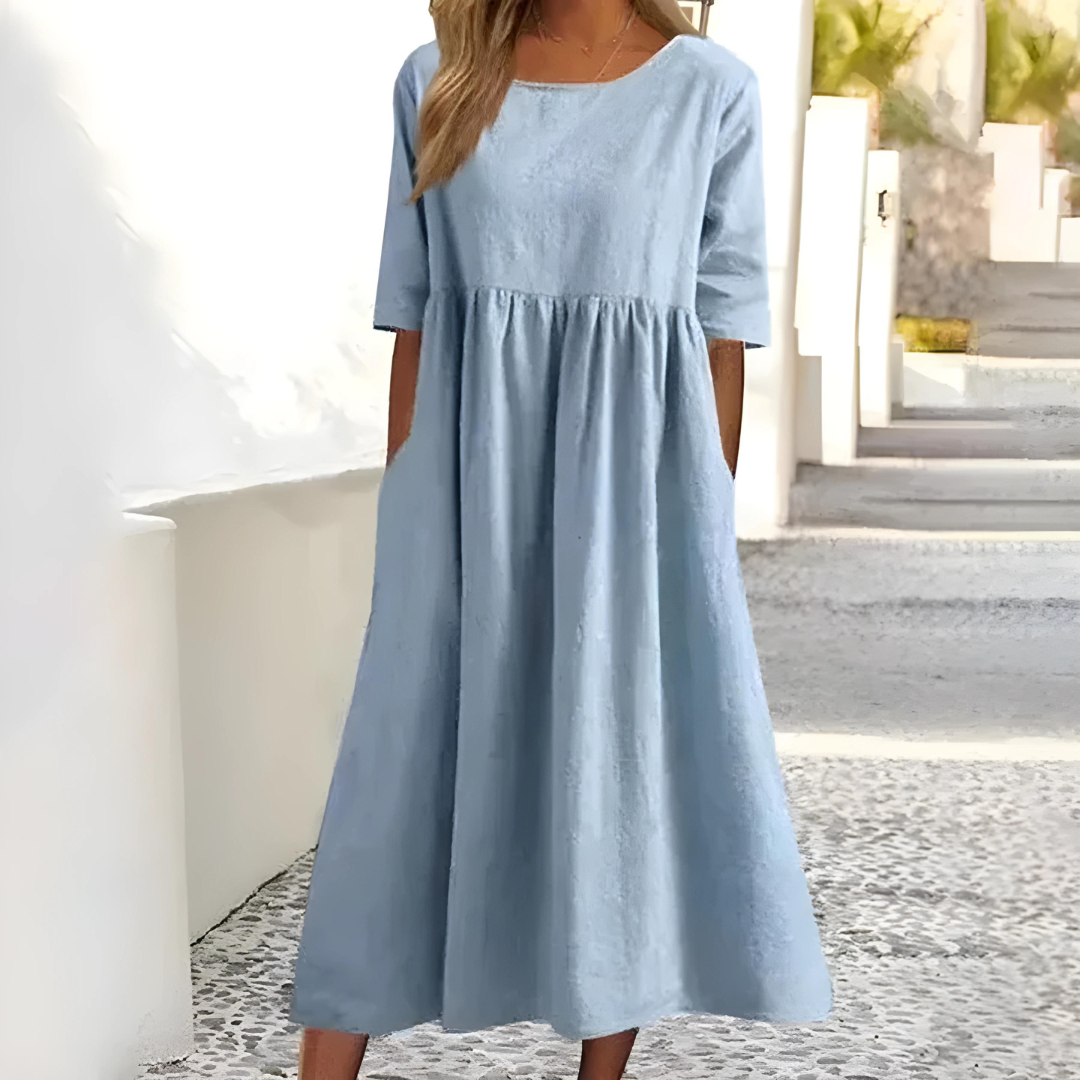 Elegant dress made of cotton